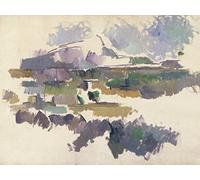 Kunst für Alle Reproduction/Poster: Paul Cézanne Montagne Sainte-Victoire 1904-05" - Affiche, Reproduction Artistique de Haute qualité, 55x40 cm
