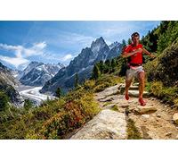 Kunst für Alle Reproduction/Poster: Tristan Shu Kilian Jornet s entraîne au-dessus du Montenvers - Affiche, Reproduction artistique de haute qualité, 60x40 cm