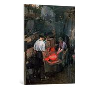 Kunst für Alle Reproduction sur toile: Dominik Skutecky Dans la chaudronnerie - impression d'art de haute qualité, toile sur châssis, Tableau prêt à susprendre, 70x90 cm