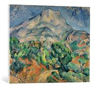 Kunst für Alle Reproduction sur Toile: Paul Cézanne Montagne Sainte-Victoire - Impression d'art de Haute qualité, Toile sur châssis, Tableau prêt à susprendre, 75x60 cm