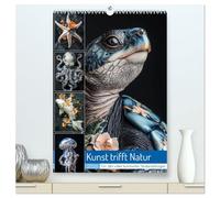 Kunst trifft Natur (hochwertiger Premium Wandkalender 2026 DIN A2 hoch), Kunstdruck in Hochglanz: Eine harmonische Begegnung von Kreativität und ... die Sprache der Kunst zum Leben erwacht.