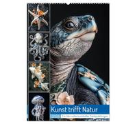 Kunst trifft Natur (Wandkalender 2026 DIN A2 hoch), CALVENDO Monatskalender: Eine harmonische Begegnung von Kreativität und Wildnis, wo die Schönheit ... die Sprache der Kunst zum Leben erwacht.