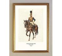 Kunstdruck Uniformes Westfalen - Objet de Napoléon Bonaparte Cheval facsimile 34 encadrées