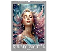 Kunstgesichter (Wandkalender 2026 DIN A3 hoch), CALVENDO Monatskalender: Vielfalt der Menschendarstellung
