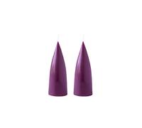 Kunstindustrien® Bougies en forme de cône, fabriquées au Danemark, 43 couleurs disponibles, bougies pilier sans gouttes et sans fumée, bougies à combustion longue de 15 heures, bougies non parfumées