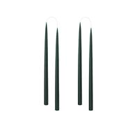 Kunstindustrien® Lot de 4 bougies coniques, fabriquées au Danemark, 42 couleurs disponibles, sans gouttes et sans fumée, bougies de table longue durée de combustion de 15 heures, bougies non parfumées
