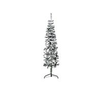 Kunstkerstboom half met sneeuw smal 150 cm344605
