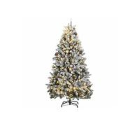 Kunstkerstboom met scharnieren 300 LED's en kerstballen 270 cm3210141