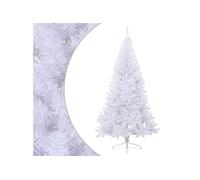 vidaXL Kunstkerstboom met standaard half 210 cm PVC groen328420 Blanc G