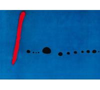 KUNSTKOPIE Joan Miró Poster/Impression d'art Bleu II 100 x 70 cm