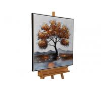 KunstLoft® Peinture acrylique sur toile 'Golden October' | 80x80cm