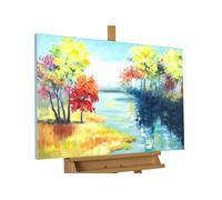 KunstLoft® Peinture acrylique sur toile 'Last Summer Days' | 90x60cm