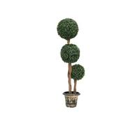 vidaXL Plante de buis Artificiel avec Pot Forme de Boule Vert 119 cm