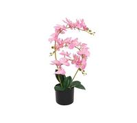 vidaXL Plante artificielle avec pot Orchidée 65 cm Rose
