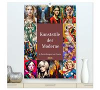 Kunststile der Moderne in Darstellungen von Frauen (hochwertiger Premium Wandkalender 2026 DIN A2 hoch), Kunstdruck in Hochglanz: Das gemalte Frauenbild zu Beginn des 20. Jahrhunderts
