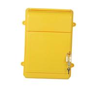 Kuntesetty Boîte à Suggestions Murale Légère et Portable, Idéale pour Les Journaux, Les Enveloppes et Une Utilisation En Extérieur, Jaune
