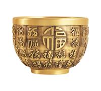 Kuntesetty Bol Feng Shui, Bol à Offrandes Décoratif En Laiton Aux Détails Finement Sculptés, Centre de Table En Relief pour écrivain, Fu