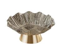 Kuntesetty Corbeille à Fruits sur Pied, Panier Décoratif avec Trou de Drainage, Plateau En Polypropylène, Idéal pour Les Pendaisons de Crémaillère, Les Réunions, Gris