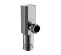 Kuntesetty Robinet D'Arrêt D'Angle Vanne de Coupure Robinet D'Équerre et Vanne pour Évier En Laiton Massif Chromé avec Commande Adapté pour La Cuis, B
