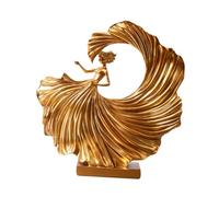 Kuntesetty Statue de danseuse Figurine décorative Statuette Ornement de bureau pour étagère Armoire d'entrée