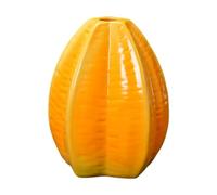 Kuntesetty Vase en Céramique à Motif de Fruits pour Compositions Florales et Décoration Intérieure, Carambola 9.5x11.7 Cm