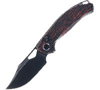 Kunwu DJANGO XL - ELMAX DLC finish with Black&Red G-Mascus handle