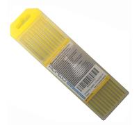 KUNWU EWLa15 Lot de 10 électrodes de soudage TIG en tungstène 1,5 % tige lanthanée Doré 3/32"