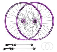 KUNYOS 26/27,5 Pouces Roue de VTT Ensemble AM/XC Tout-Terrain Roue Avant Roue arrière 100/135 mm Blocage Rapide Cassette 7-11 Vitesses Jante Double Couche en Alliage d'aluminium