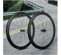 KUNYOS 30/40/50Mm Jantes De Vélo 700C Vélo De Course Avant Arrière Kit C/V/Frein sur Jante Alliage D'aluminium Blocage Rapide Kit De Roues 7/8/9/10/11/12Vitesses Cassette Avant ,Noir,40mm