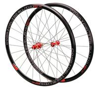 KUNYOS 700C Bicycle Wheel Set for Cassette 7 8 9 10 11 Speed Wheels Road Bicycle Rim Brake V/C Sealed Bearings Quick Release 1585G,Rouge