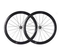 KUNYOS 700C Jeu De Roues De Course en Alliage D'aluminium Jeu De Roues À Blocage Rapide Hauteur De Jante 40/50Mm Freins V/C Moyeux À Roulements Étanches Support Cassette 8-11 Vitesses,Noir,50MM