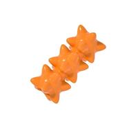 KUNYOS Balle Jouet for Chien, os en étoile, résistante aux morsures et à l'usure, Pas Facile endommager, mâcher Nettoyer Les Dents(Orange,Star)