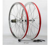 KUNYOS Bicycle Pliant/BMX Roues 20 Pouces 406 V Frein Scellé Roulement Supporte 8-9-10-11 Vitesse Cassette Libération Rapide Avant 100Mm Arrière 130Mm