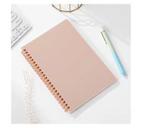 KUNYOS Cahier à spirale A5, 160 pages, papier épais, Protection des yeux, écriture lignée, for journal intime de l'école, du collège et du bureau(A5 beige)