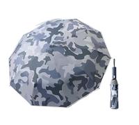 KUNYOS Camouflage Digital Automatic Folding Compact Umbrella, Windproof Strong 10 Bone 280T Impact Cloth sunlight And Rain Umbrellas For Men And Women(Ocean Star)