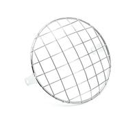 KUNYOS Carénage Avant De Phare Universel Pour Couverture Ajustement Phare Maille Grille Abat-jour En Métal Rétro Moto Protecteur(Chrome)