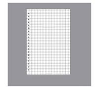 KUNYOS Classeur à spirale A4 A5 B5, 60 feuilles de recharge, Page intérieure, carnet de notes à feuilles mobiles, hebdomadaire, mensuel, grille de lignes, papeterie en papier intérieur(A5-Grid)