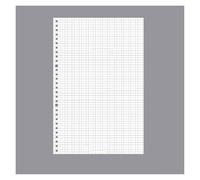 KUNYOS Classeur à spirale A4 A5 B5, 60 feuilles de recharge, Page intérieure, carnet de notes à feuilles mobiles, hebdomadaire, mensuel, grille de lignes, papeterie en papier intérieur(A4-Grid)