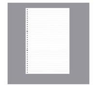 KUNYOS Classeur à spirale A4 A5 B5, 60 feuilles de recharge, Page intérieure, carnet de notes à feuilles mobiles, hebdomadaire, mensuel, grille de lignes, papeterie en papier intérieur(A4-Line)