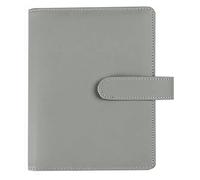 KUNYOS Classeur en cuir PU couleur A6/A5, bricolage, couverture for carnet de notes, Agenda, planificateur, papier, papeterie scolaire(Yellow,A5)