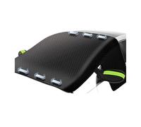 KUNYOS Couverture de Avant Couverture De Neige d'hiver pour Voiture avec Demi-Couverture Renfort Magnétique Contre Le Gel Et Bouclier Protège-Pare-Brise Neige(CY-Green)