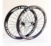 KUNYOS Ensemble De Roues De Course 700C, Jantes en Fibre De Carbone, Frein À Disque, Blocage Rapide, 100 Mm/135 Mm, Moyeux 24 Trous pour Cassette 7/8/9/10/11 Vitesses, Roue Avant Et Arrière