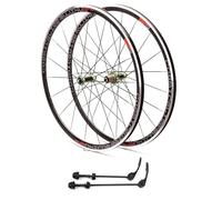 KUNYOS Ensemble De Roues De Vélo De Course 700C Jante 30 Mm Frein V/C Libération Rapide Vélo Cruiser pour Cassette 7/8/9/10/11 Vitesses Moyeu en Fibre De Carbone 1650 G,Vert