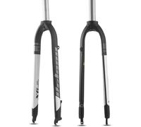 KUNYOS Fourche De Vélo 26In 27.5In 29In Vélos De Montagne Fourche Rigide 1-1/8 '' Tube Droit Vélo De Route Hard Fork Alloy Disc Brake Bikes Fourche Avant Dégagement Rapide 9 * 100Mm,Blanc,27.5inch