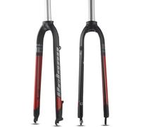 KUNYOS Fourche De Vélo 26In 27.5In 29In Vélos De Montagne Fourche Rigide 1-1/8 '' Tube Droit Vélo De Route Hard Fork Alloy Disc Brake Bikes Fourche Avant Dégagement Rapide 9 * 100Mm,Rouge,29inch