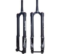 KUNYOS Fourche Pneumatique Inversée À Suspension pour Vélo De Montagne 26 27,5 29 Pouces Amortissement Fourche Avant De Vélo 1-1/8" Conique 110 * 15 Débattement De L'axe Traversant 140Mm,Manual Lock