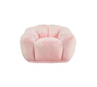 KUNYOS Grand Faux Pouf en Forme de Fleur, canapé de Sol Ultra Doux, Salon, Chambre à Coucher, Lecture, Jeu(Lightpink)