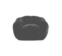 KUNYOS Grand Faux Pouf en Forme de Fleur, canapé de Sol Ultra Doux, Salon, Chambre à Coucher, Lecture, Jeu(Black)