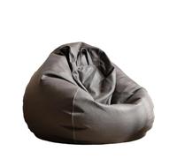 KUNYOS Grande Housse de Pouf en Faux Cuir de 4 Pieds, sans Remplissage, Pouf d'extérieur, Chaise Longue, Pouf Moviesac(Carbon Grey,D3.3ft-Cover-Adults)