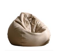 KUNYOS Grande Housse de Pouf en Faux Cuir de 4 Pieds, sans Remplissage, Pouf d'extérieur, Chaise Longue, Pouf Moviesac(Biege,D4.5ft-Cover-Giant)